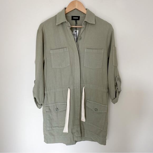 NWT Monrow Twill Pocket Dress - Picture 4 of 7